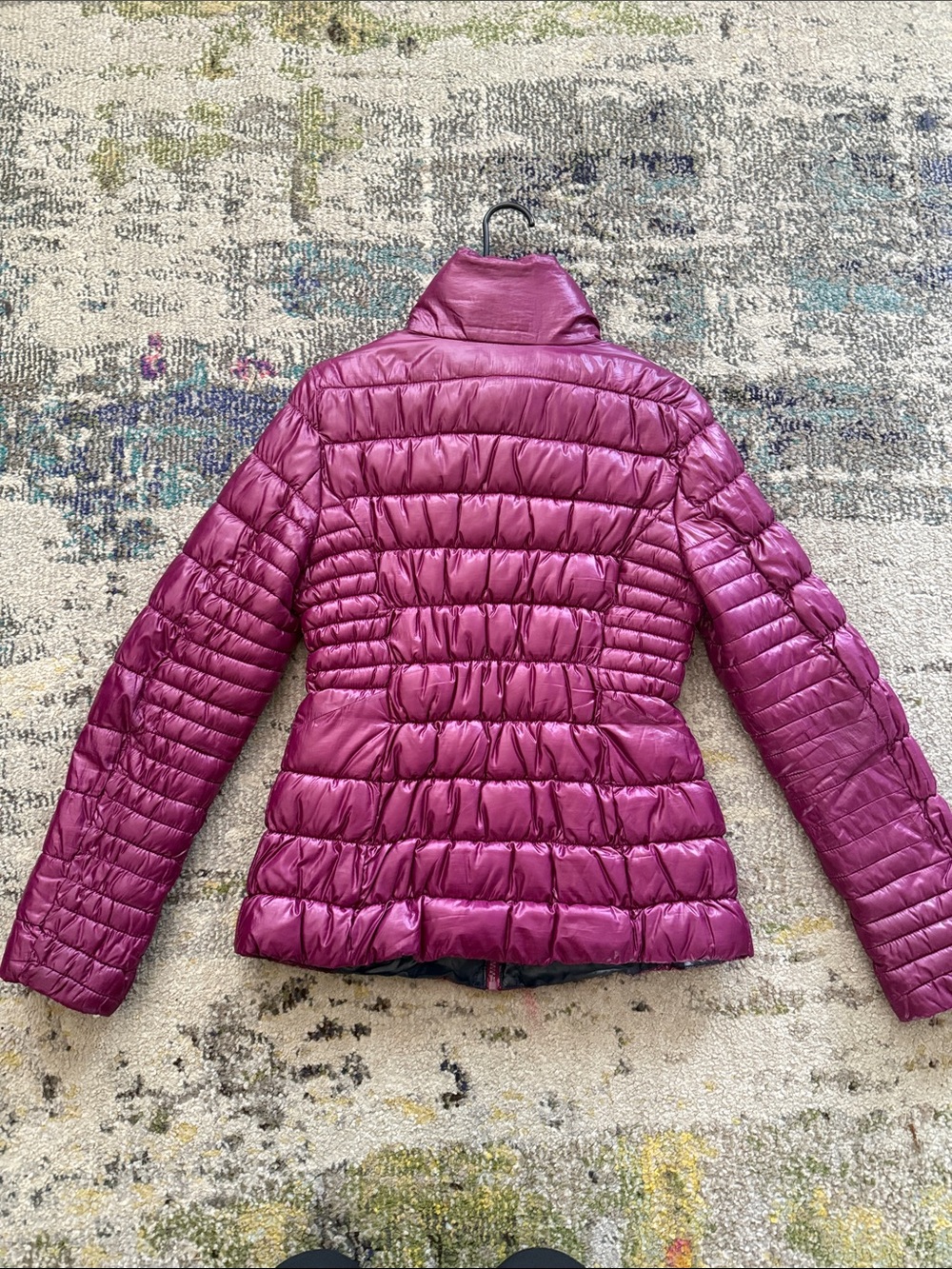 INC International Concepts Purple Puffy Coat Size Small - Picture 2 of 5